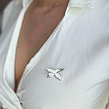 Срібна брошка Proba з ємаллю (2157137), фото 6