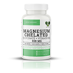 Магній в6 антістрес 550 мг. En`vie Lab  Магній гліцинат хелат б6