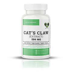 Котячий Кіготь 500 мг. Cat's claw екстракт En`vie Lab 200 капсул