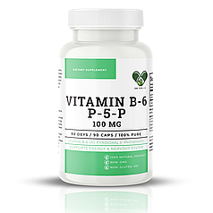 P-5-P пиридоксаль-5-фосфат Вітамін В 6 активний 100 мг. En`vie Lab фарм чистоти 90 капсул