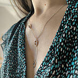 Срібне кольє Proba з без каменів, вага виробу 3,83 г (2180753) 450500 розмір, фото 8