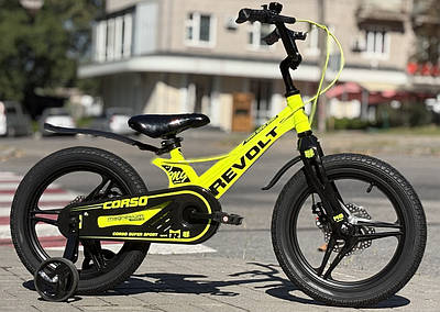 Велосипед дитячий 16" Corso REVOLT MG-16480 жовтий на зріст 100-115 см