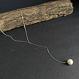 Срібне кольє Proba з натуральними перлами, вага виробу 3,82 г (60002146) adjustable розмір, фото 5