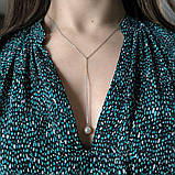 Срібне кольє Proba з натуральними перлами, вага виробу 3,82 г (60002146) adjustable розмір, фото 7