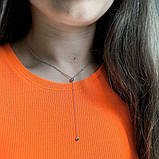 Срібне кольє Proba з без каменів, вага виробу 2,76 г (2159247) 400450 розмір, фото 6