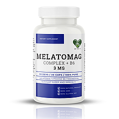 Мелатонін 3 мг. + Магній хелат En`vie Lab антистрес для сну 30 капсул