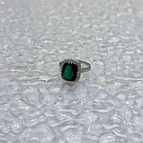 Срібне кільце Proba зі смарагдом nano 5.234ct, вага виробу 4,63 г (2159681) 18 розмір, фото 5