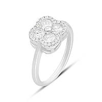 Срібне кільце Proba з фіанітами, вага виробу 2,73 г (2159940) 18 розмір