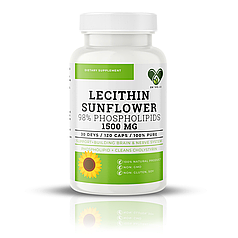 Лецитин соняшниковий 1500 мг. En`vie Lab 120 капсул
