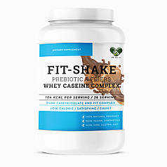 Протеїн казеїновий комплексний з колагеном л карнітин клітковина FitShake для схуднення 1200 г. Ірис - карамель