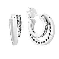 Срібні сережки Proba з фіанітами (2160083)