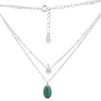 Срібне кольє Proba з бірюзою, вага виробу 5,04 г (2160137) 450500 розмір