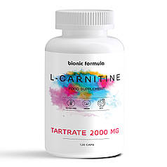 Л карнітин 2000 мг. ( l carnitine ) тартрат для схуднення Bionic Formula 120 капсул