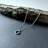 Срібне кольє Proba з фіанітами, вага виробу 6,13 г (2160151) 450500 розмір, фото 3