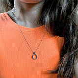 Срібне кольє Proba з фіанітами, вага виробу 6,13 г (2160151) 450500 розмір, фото 7