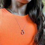 Срібне кольє Proba з фіанітами, вага виробу 6,13 г (2160151) 450500 розмір, фото 8