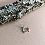 Срібне кольє Proba з фіанітами, вага виробу 6,37 г (2160243) 460 розмір, фото 3