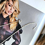 Срібне кольє Proba з фіанітами, вага виробу 6,37 г (2160243) 460 розмір, фото 6