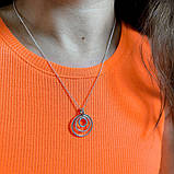 Срібне кольє Proba з фіанітами, вага виробу 6,37 г (2160243) 460 розмір, фото 7