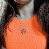 Срібне кольє Proba з фіанітами, вага виробу 6,37 г (2160243) 460 розмір, фото 8