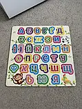 Дерев'яний пазл puzzle Абетка арт.004 українська мова, фото 2