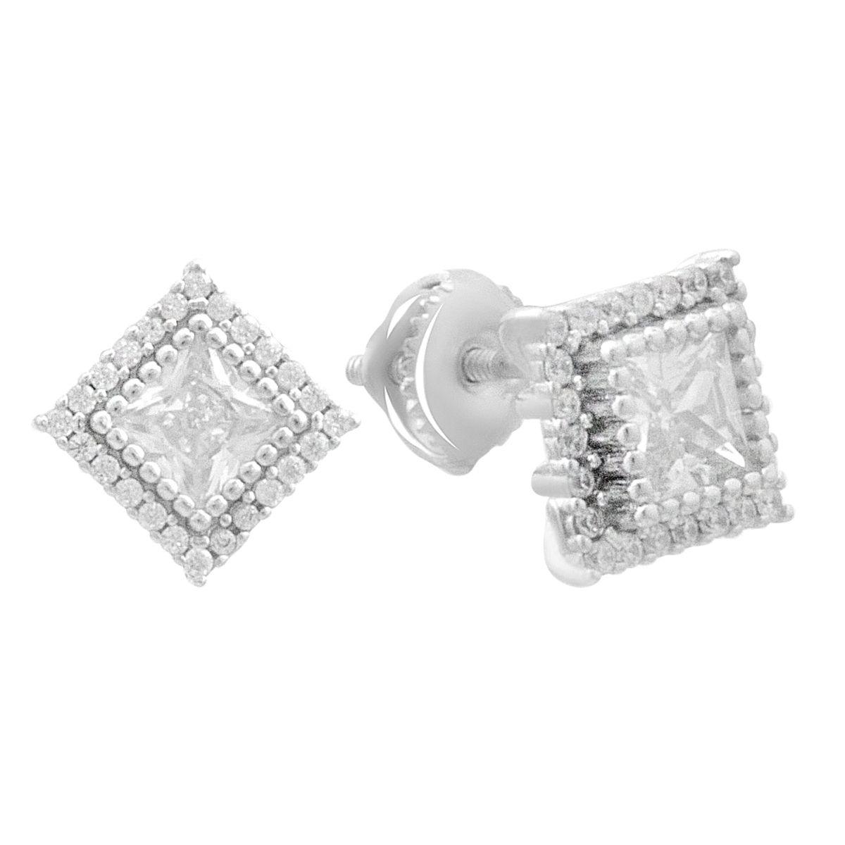 Срібні сережки Proba з фіанітами (2181194), фото 1