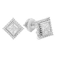 Срібні сережки Proba з фіанітами (2181194)