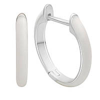 Срібні сережки Proba з фіанітами, ємалю (2181200)