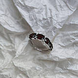 Срібне кільце Proba з натуральним гранатом 2.925ct, вага виробу 2,92 г (2181316) 17 розмір, фото 3