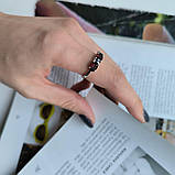 Срібне кільце Proba з натуральним гранатом 2.925ct, вага виробу 2,92 г (2181316) 17 розмір, фото 6