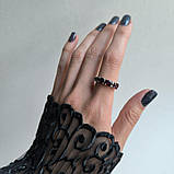 Срібне кільце Proba з натуральним гранатом 2.925ct, вага виробу 2,92 г (2181316) 17 розмір, фото 7