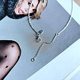 Срібне кольє Proba з фіанітами, вага виробу 5,36 г (2160366) 400450 розмір, фото 5