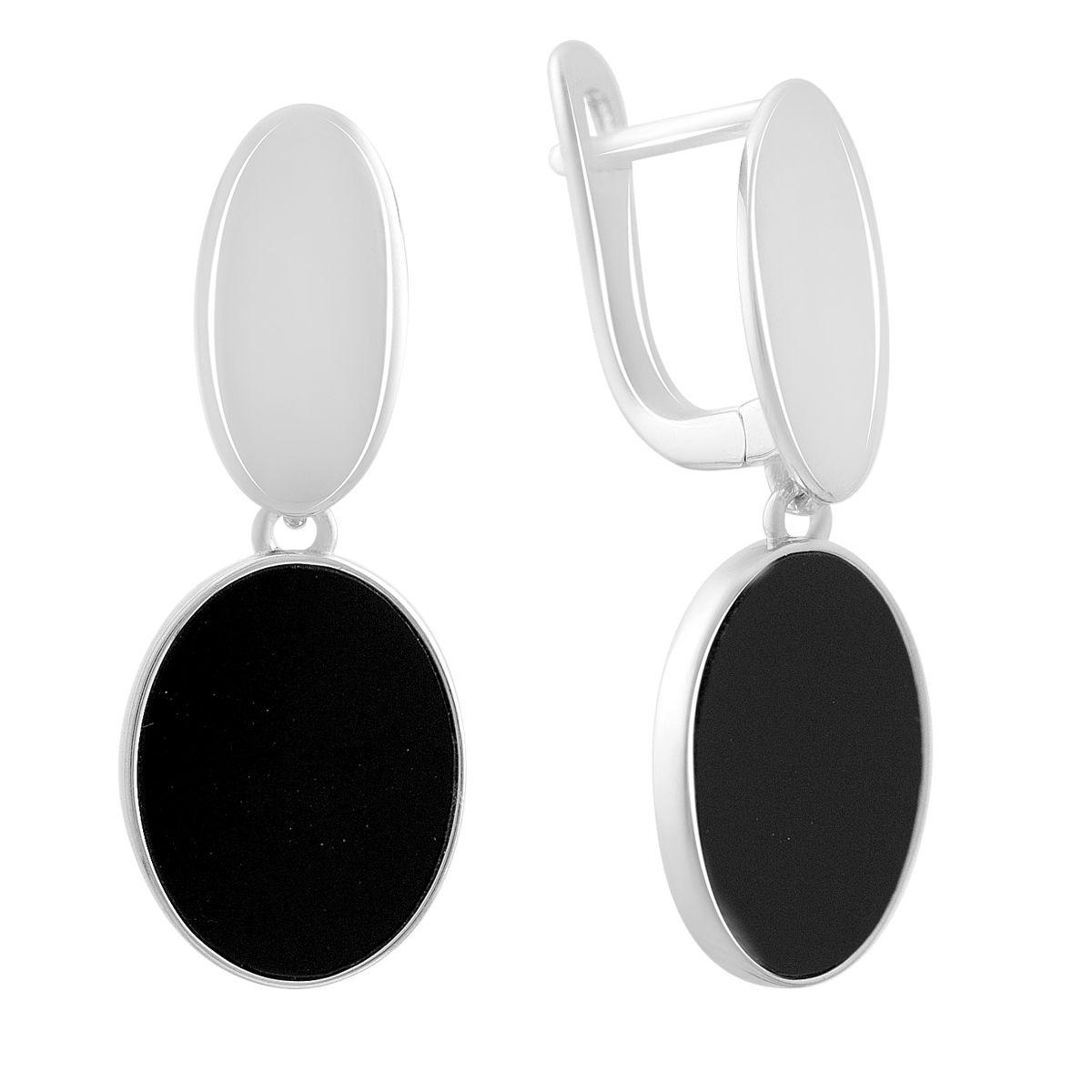 Срібне кільце Proba з натуральним оніксом, вага виробу 2,49 г (60002119) 17 розмір, фото 1