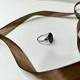 Срібне кільце Proba з натуральним оніксом, вага виробу 2,49 г (60002119) 17 розмір, фото 5