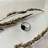 Срібне кільце Proba з натуральним оніксом, вага виробу 2,49 г (60002119) 17 розмір, фото 6