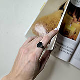 Срібне кільце Proba з натуральним оніксом, вага виробу 2,49 г (60002119) 17 розмір, фото 7