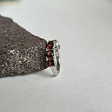 Срібне кільце Proba з натуральним гранатом 2.617ct, вага виробу 3,19 г (2181354) 18 розмір, фото 2