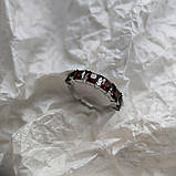 Срібне кільце Proba з натуральним гранатом 2.617ct, вага виробу 3,19 г (2181354) 18 розмір, фото 3