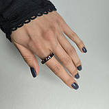 Срібне кільце Proba з натуральним гранатом 2.617ct, вага виробу 3,19 г (2181354) 18 розмір, фото 7