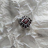 Срібне кільце Proba з натуральним гранатом 5.492ct, вага виробу 5,68 г (2181378) 18 розмір, фото 3