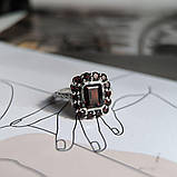 Срібне кільце Proba з натуральним гранатом 5.492ct, вага виробу 5,68 г (2181378) 18 розмір, фото 5