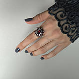 Срібне кільце Proba з натуральним гранатом 5.492ct, вага виробу 5,68 г (2181378) 18 розмір, фото 7