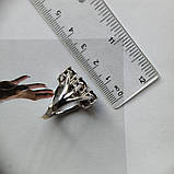 Срібне кільце Proba з натуральним гранатом 5.317ct, вага виробу 7,78 г (2181453) 18.5 розмір, фото 4