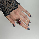 Срібне кільце Proba з натуральним гранатом 5.317ct, вага виробу 7,78 г (2181453) 18.5 розмір, фото 7