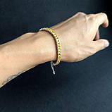 Срібний браслет Proba з фіанітами, вага виробу 11,31 гр (60002017) 1618 розмір, фото 5