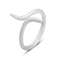 Срібне кільце Proba з без каменів, вага виробу 1,69 г (2161080) 17 розмір