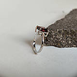 Срібне кільце Proba з натуральним гранатом 2.142ct, вага виробу 2,82 г (2181583) 18.5 розмір, фото 2