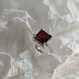 Срібне кільце Proba з натуральним гранатом 2.142ct, вага виробу 2,82 г (2181583) 18.5 розмір, фото 3