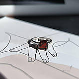 Срібне кільце Proba з натуральним гранатом 2.142ct, вага виробу 2,82 г (2181583) 18.5 розмір, фото 5