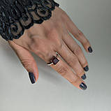 Срібне кільце Proba з натуральним гранатом 2.142ct, вага виробу 2,82 г (2181583) 18.5 розмір, фото 7